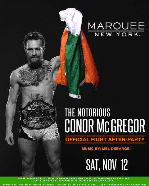 Come party with the double champ at my Official After Party at Marquee New York @MarqueeNY https://t.co/OXyYRvM6Iq