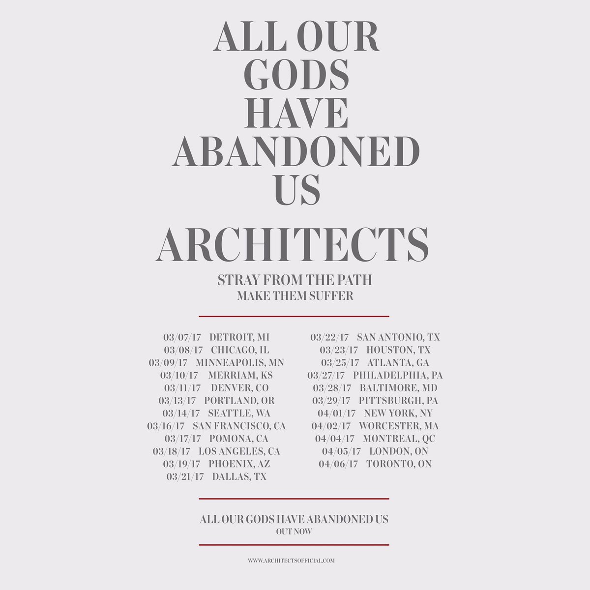 RT @Architectsuk: USA / Canada tickets onsale NOW right here ???????? https://t.co/NFBwX8LQxl https://t.co/yXTRGxoH4r