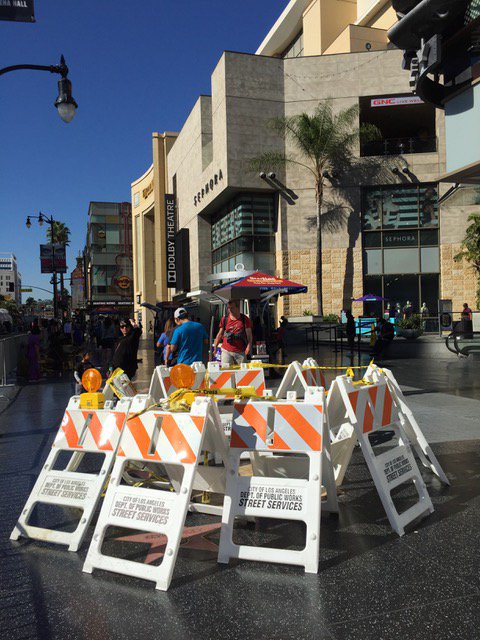 Donald Trumps Star, beside Kevin Spacey's... 