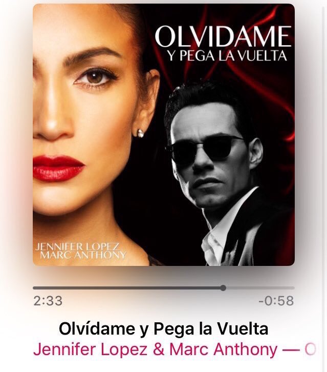 RT @enzo_morais: Listening to @JLo and @MarcAnthony new song #OlvidameYPegaLaVuelta #OYPLV #olvidameypegalavuelta https://t.co/0zA3pxUAeg