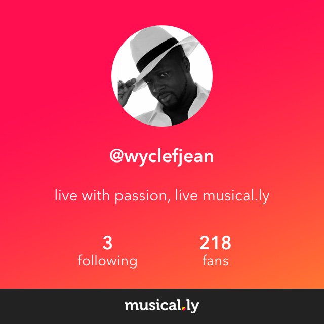 This musical.ly app is soooooo fun! Follow me @ wyclefjean and check out my music videos! https://t.co/GU2kJAmquu https://t.co/LDwac3FpD4
