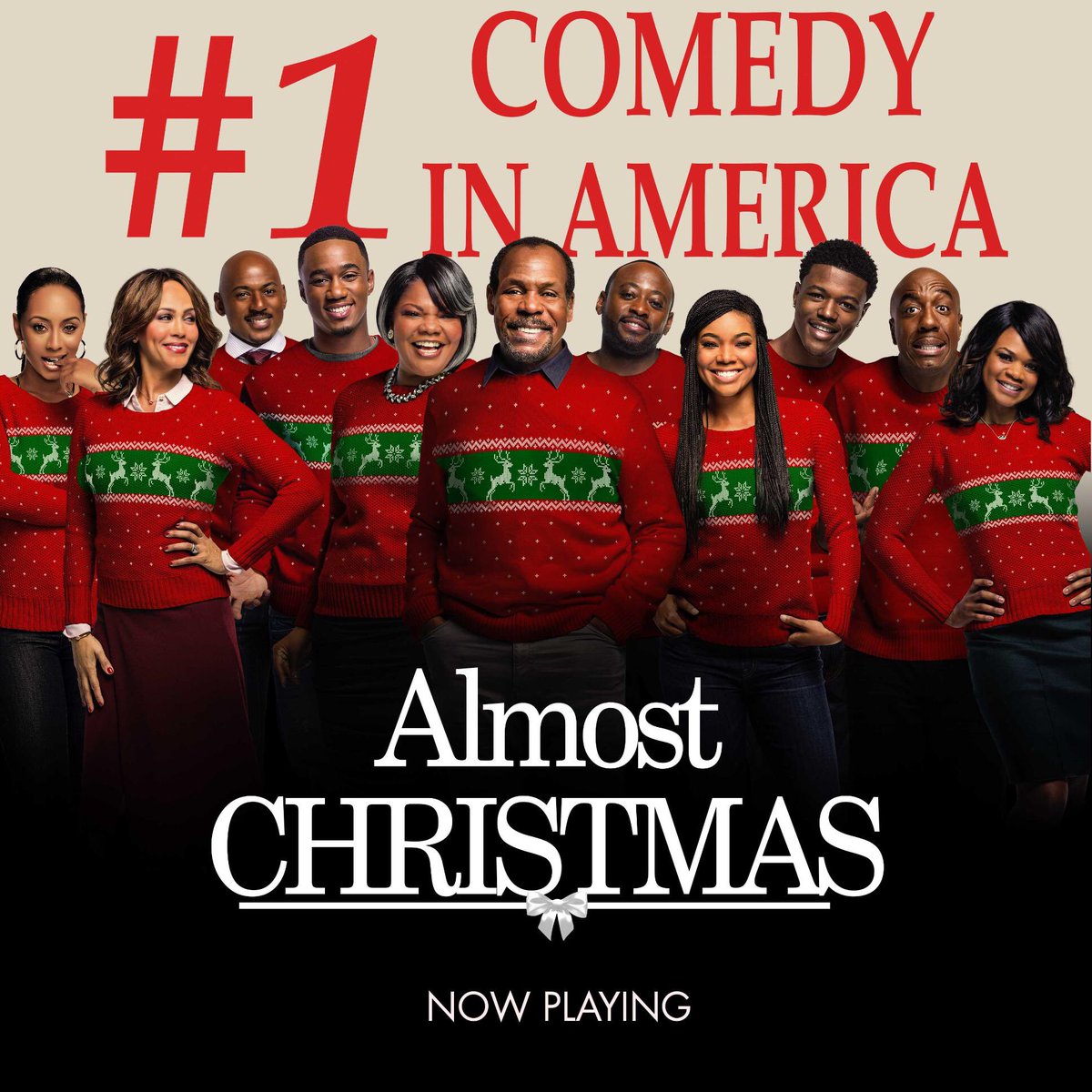 RT @DavidETalbert: Wow!! @AlmostChristmas !! 2 weeks as the #1 comedy in America!! #wonthedoit ???????????????????????????????????????? RT https://t.co/sOPxN9Ty96