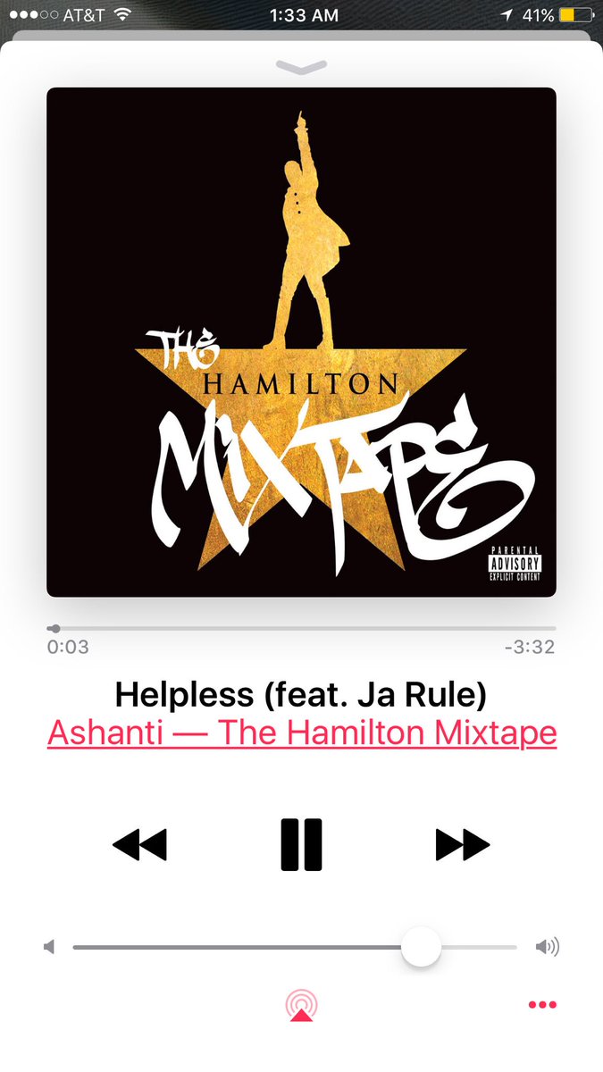 RT @GTGYK: @Ashanti you always kill it! Diggin this #Helpless track on the #HamiltonMixtape ???????????????? https://t.co/8RLdBbuojx