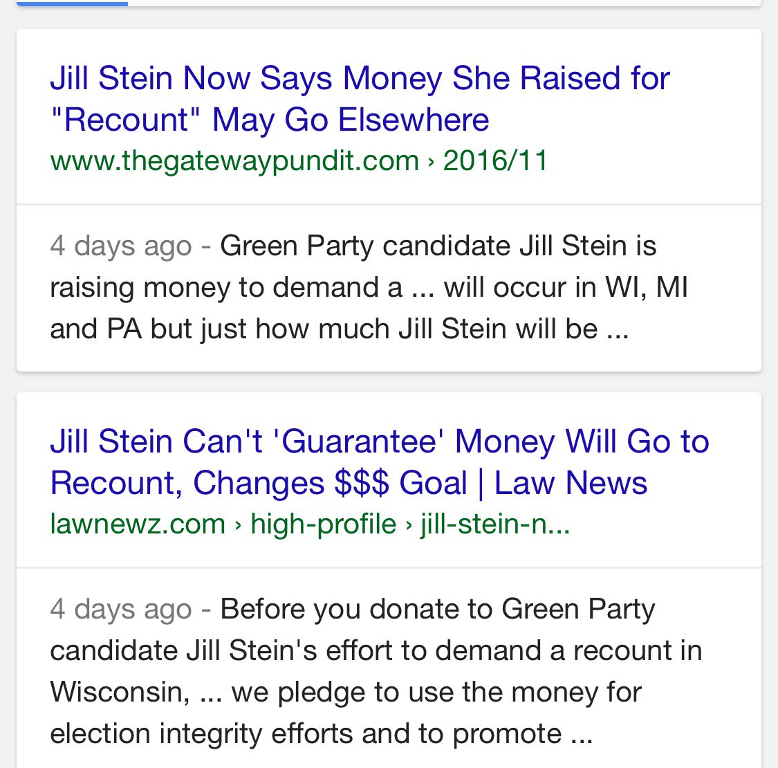 ????Just Heard Jill Stein Can Use????she collected 4Recount,2 Build GREEN PARTY PLATFORM In Wisconsin????
Please Check it out https://t.co/pzvm6YdYT3