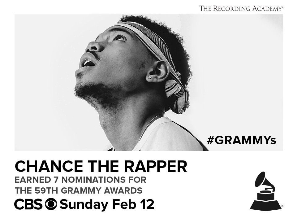 RT @ZoeRain: Two Grammy ads in two years. Guess I'm doing something right? Take them home @chancetherapper https://t.co/1BfR2qNGeH