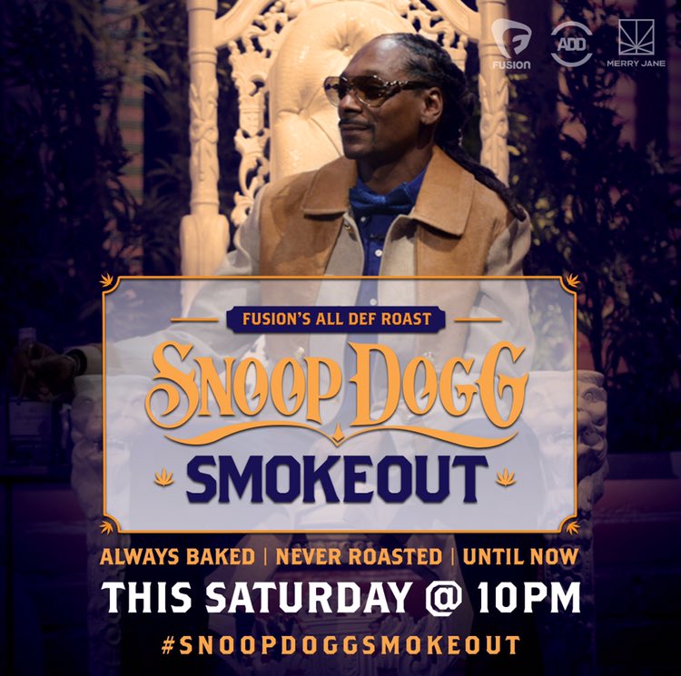 RT @AllDefDigital: Tonight! ???? Catch the Fusion All Def @SnoopDogg Smokeout exclusively on @Fusion at 10PM ???? https://t.co/nyGXIlzbkC