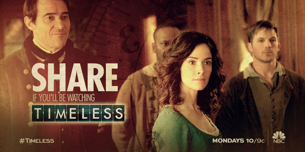 RT @NBCTimeless: Alert the team and RETWEET if you'll be watching the #Timeless fall finale tonight. https://t.co/J8NRYF9nHF