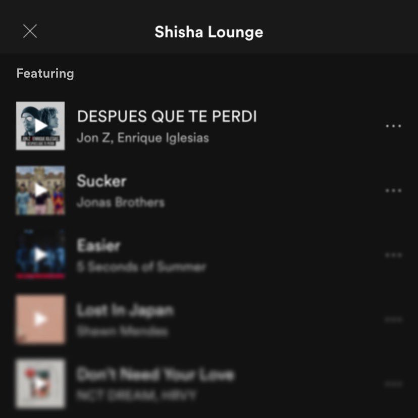 #DESPUESQUETEPERDI is part of @Spotify’s ‘Shisha Lounge’ playlist! https://t.co/D0EF97Z1Yf Check it out!! https://t.co/330Nov5j3S