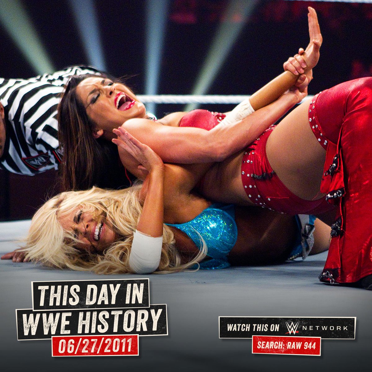 RT @WWENetwork: Nikki @BellaTwins took on @TheBarbieBlank in a #SubmissionMatch on this day in 2011! #RAW https://t.co/5w9zhJ2Ijk