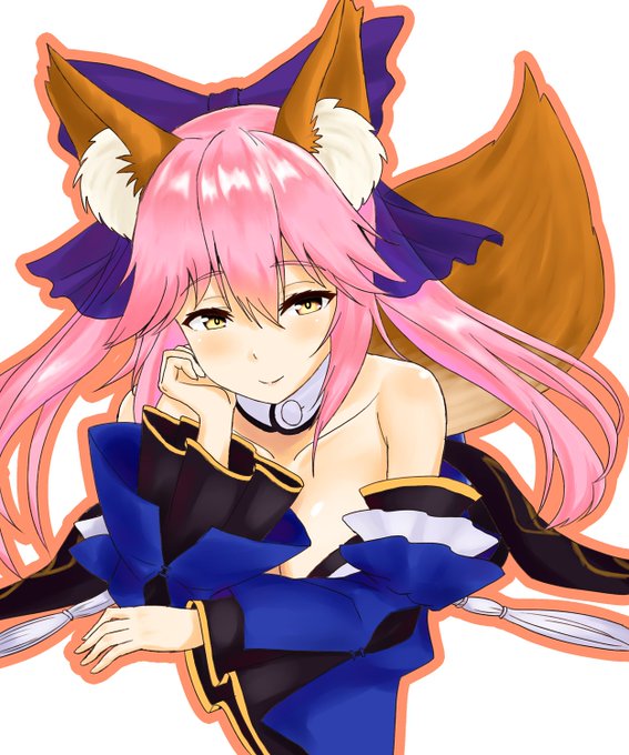 #Fate_Extra#玉藻の前過去絵の再掲。玉藻ちゃん難しいですね #Fate_Extra#玉藻の前過去絵の再掲。玉藻ちゃん難しいですね