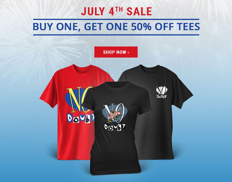 Buy one, get one 50% off on tees this week for July 4th! 
Shop: https://t.co/lAyy9U94J7 https://t.co/fhlbqZHWtz