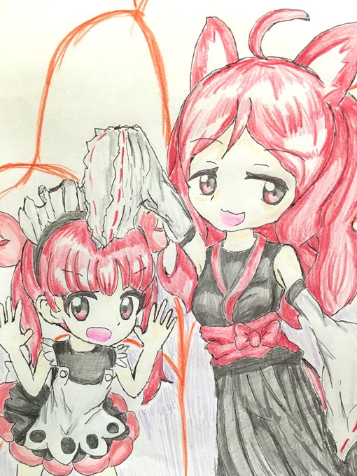 #ケムリクサケムリクサより りな・りつ姉描きました😎りなちゃんズは描けませんでした😑OPの煙に消える影っていうところめっ #ケムリクサケムリクサより りな・りつ姉描きました😎りなちゃんズは描けませんでした😑OPの煙に消える影っていうところめっ