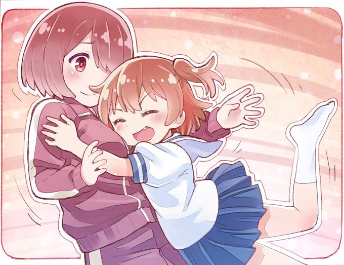 わたてん7話は、みゃー姉の事が大好きなひなた回だったので星野姉妹描いた#wataten わたてん7話は、みゃー姉の事が大好きなひなた回だったので星野姉妹描いた#wataten