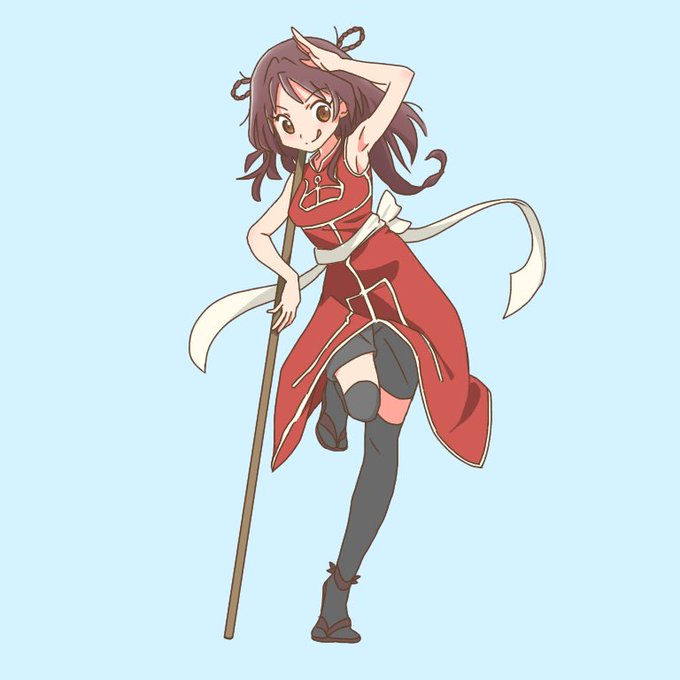 クジラの子らは砂上に歌うのギンシュ姉さんを描きました。棒術といえばビリーカーンかギンシュ姉さん#kujisuna #イラ クジラの子らは砂上に歌うのギンシュ姉さんを描きました。棒術といえばビリーカーンかギンシュ姉さん#kujisuna #イラ