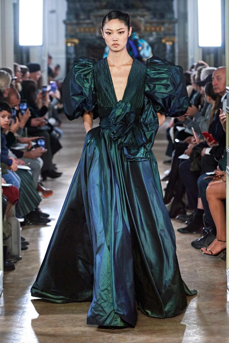 Puffy Sleeve Dress Elie Saab