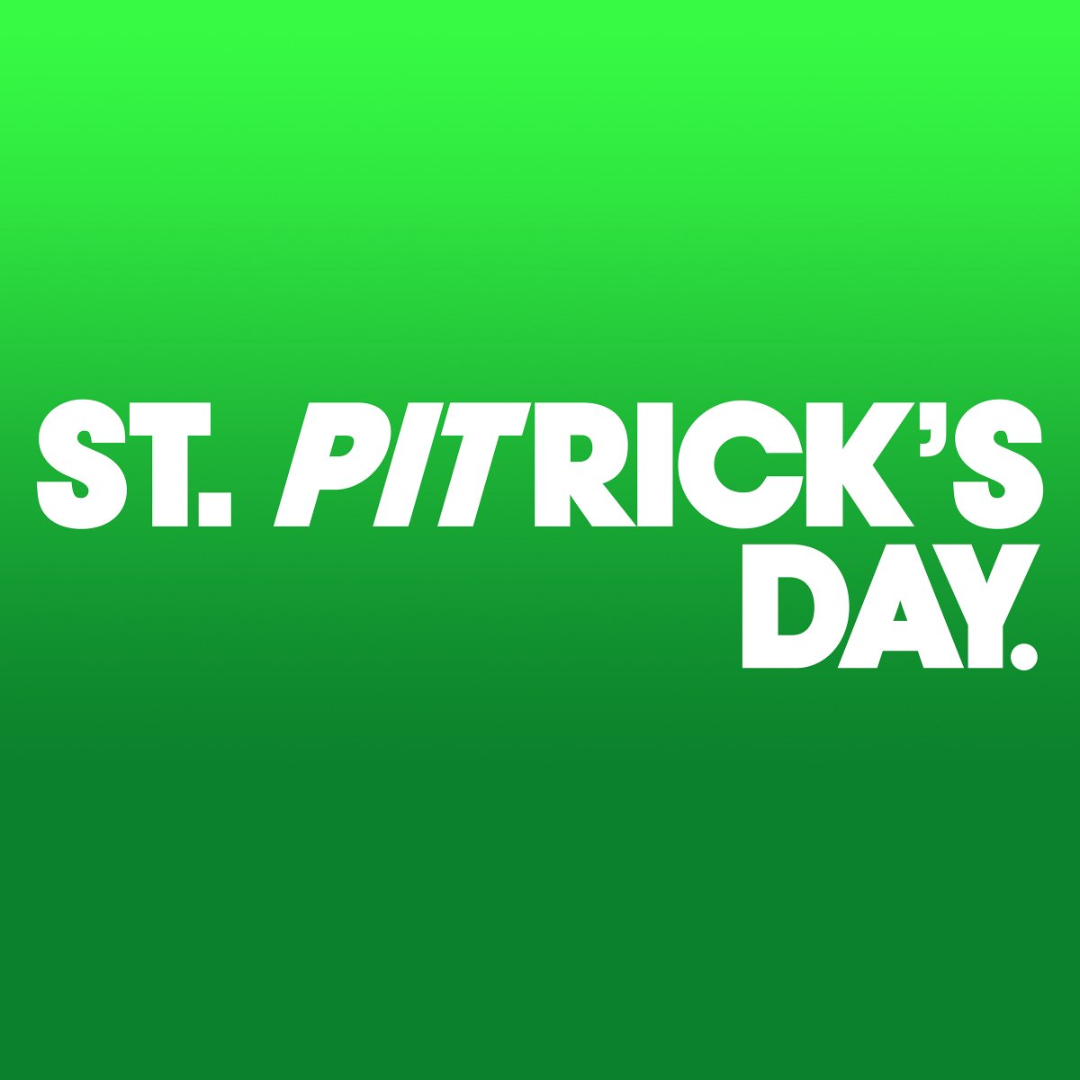 Channel the luck of the 305 and have yourself a happy, safe and unforgettable St. PITrick's Day! Dale! ???? ???? https://t.co/KPcfLjIas2