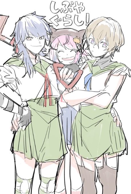 こわいから2話くらいしかみてないけど、キャラがポセみがあったなぁとゆう落書き(がっこうぐらし/にょた こわいから2話くらいしかみてないけど、キャラがポセみがあったなぁとゆう落書き(がっこうぐらし/にょた