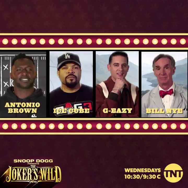 RT @JokersWildTNT: High roller slots only. Catch @AB84, @IceCube, @G_Eazy, & @BillNye tonight on #JokersWild https://t.co/aBiyNTKaJf