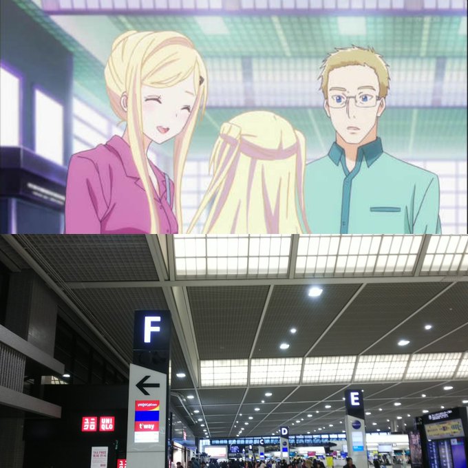 ハナヤマタ巡礼終わったので第一ターミナル行きます ハナヤマタ巡礼終わったので第一ターミナル行きます
