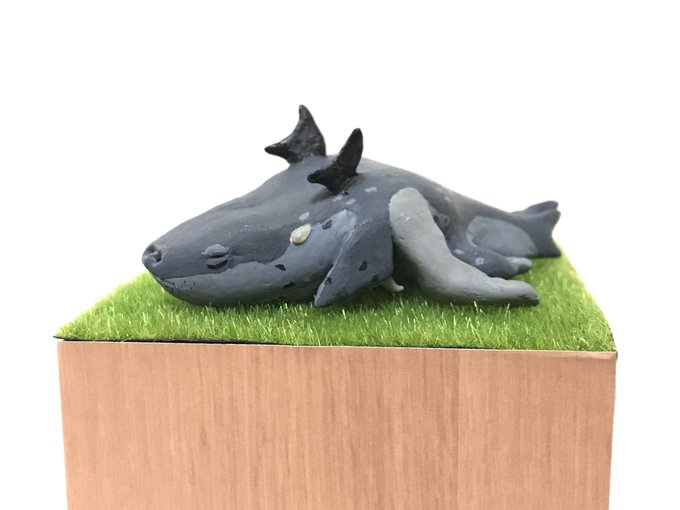 『ペンギン・ハイウェイ』のジャバウォック、ひとまず完成。樹脂粘土は初めてで、造形は勿論、表面処理や塗装など今後の課題は盛 『ペンギン・ハイウェイ』のジャバウォック、ひとまず完成。樹脂粘土は初めてで、造形は勿論、表面処理や塗装など今後の課題は盛