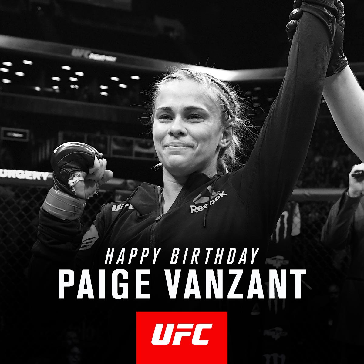 RT @ufc: Wish @PaigeVanZant a Happy Birthday today! ???? https://t.co/b7IuspZBdE