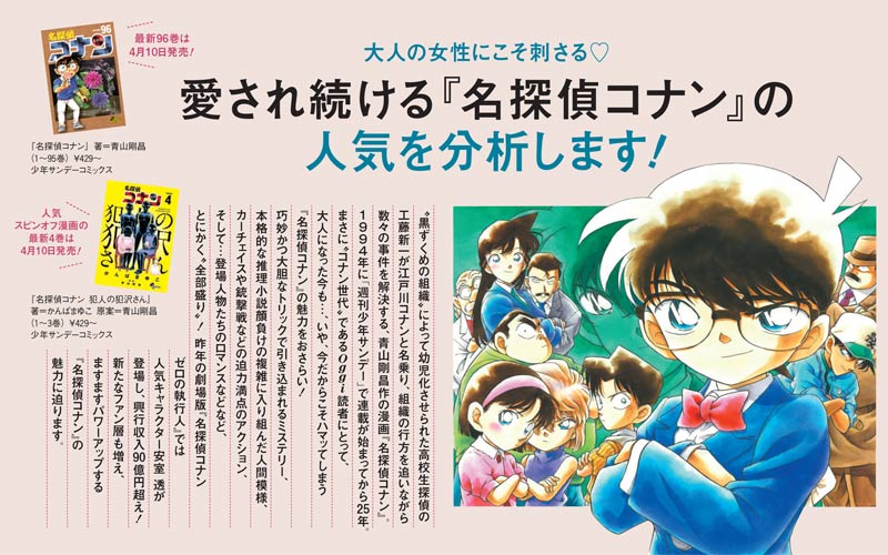 名探偵コナン 眼福すぎるイケメンキャラ図鑑や限定待ち受けなどが登場 Oggi5月号 3月28日発売 にじめん