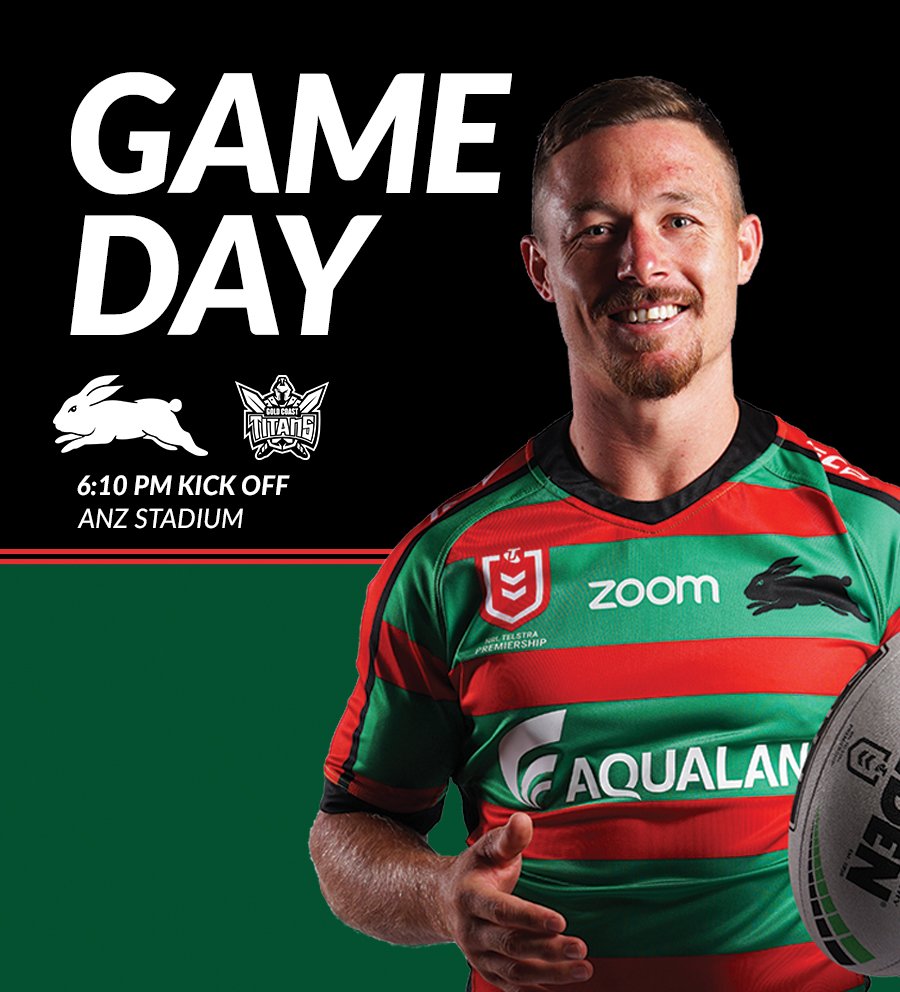 RT @SSFCRABBITOHS: We're coming HOME. ????????
It's GAME DAY. ????❤️????

#NRLSouthsTitans #GoRabbitohs https://t.co/z76PuGfLWk
