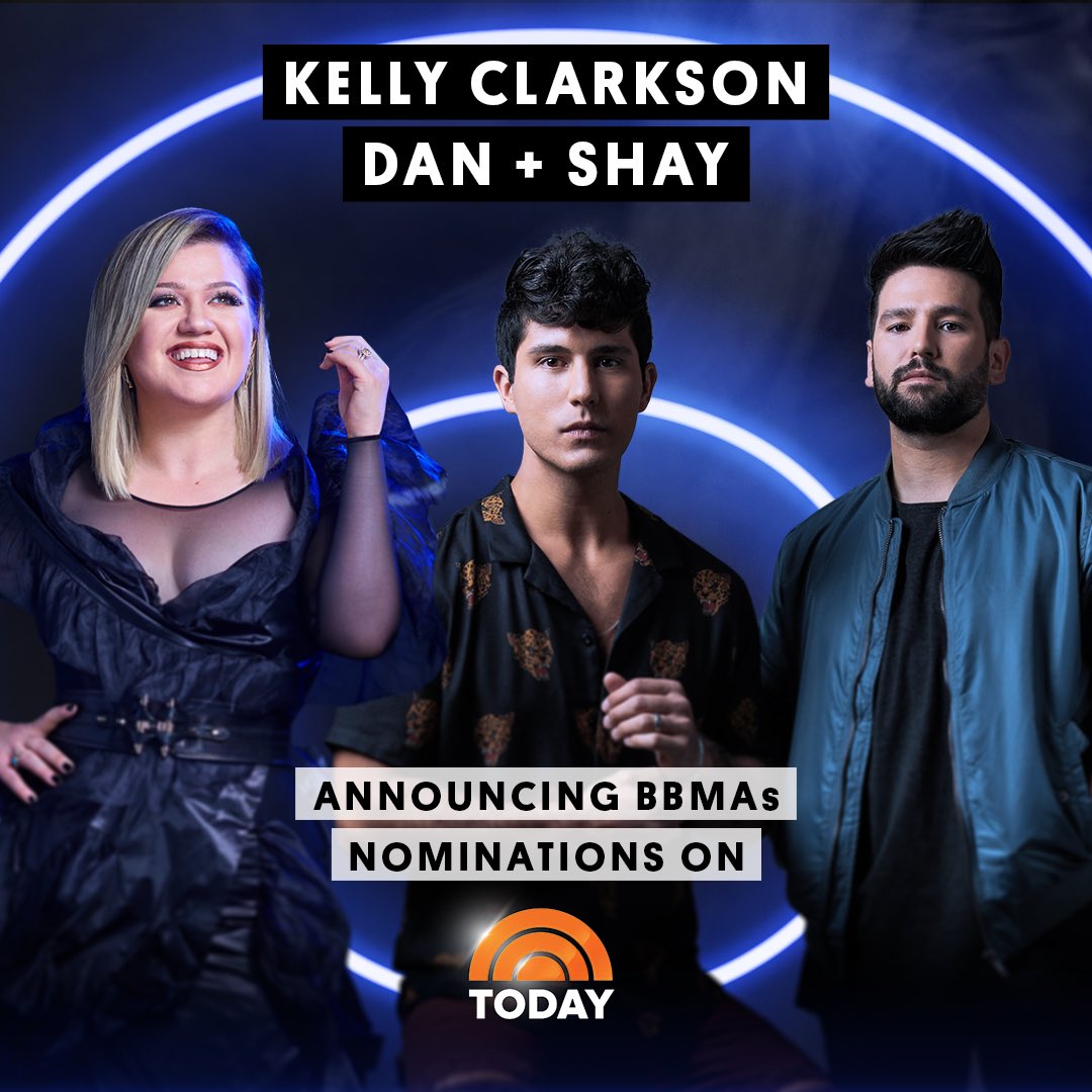 You can catch me and @DanAndShay announcing some @BBMAs nominees on the @TODAYshow this morning! #BBMAs 
