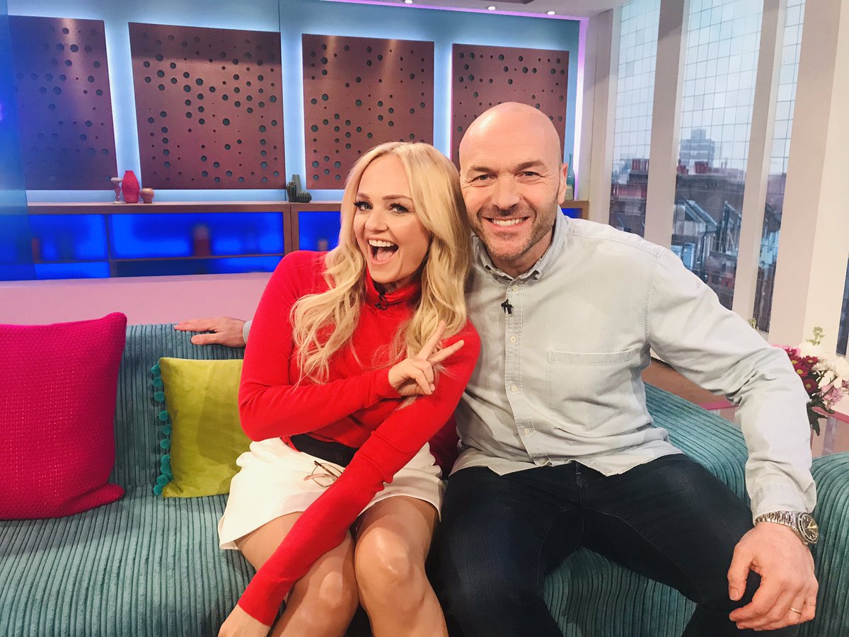 RT @SundayBrunchC4: It’s time for our chat with the legendary @EmmaBunton! ✌️✌️ #BabySpice #SundayBrunch https://t.co/pDSWUV2riQ