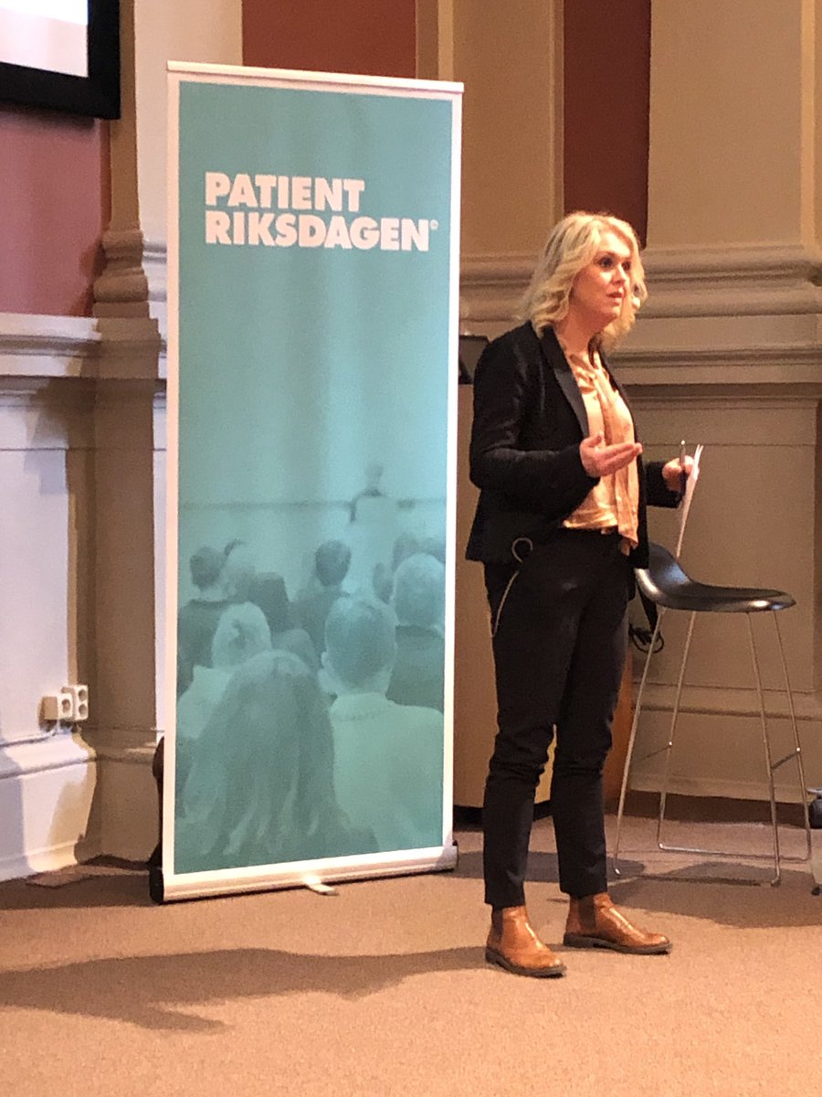 Årets patientriksdagen inleds av socialminister @lenahallengren på Norra Latin. #patientriksdag19 