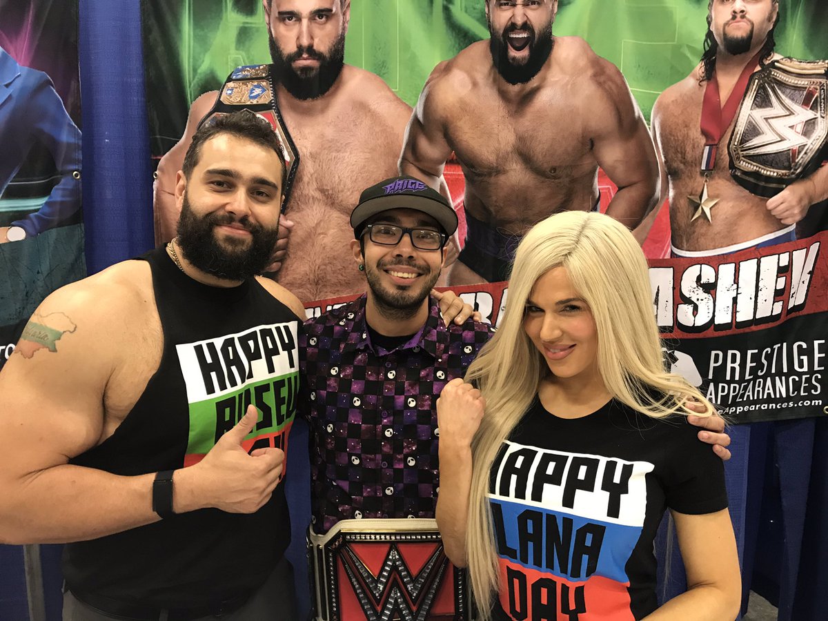 RT @JuanMRodz2: Thank you @RusevBUL and @LanaWWE for being so awesome! So cool meeting you guys! https://t.co/xKYlx6OP7o