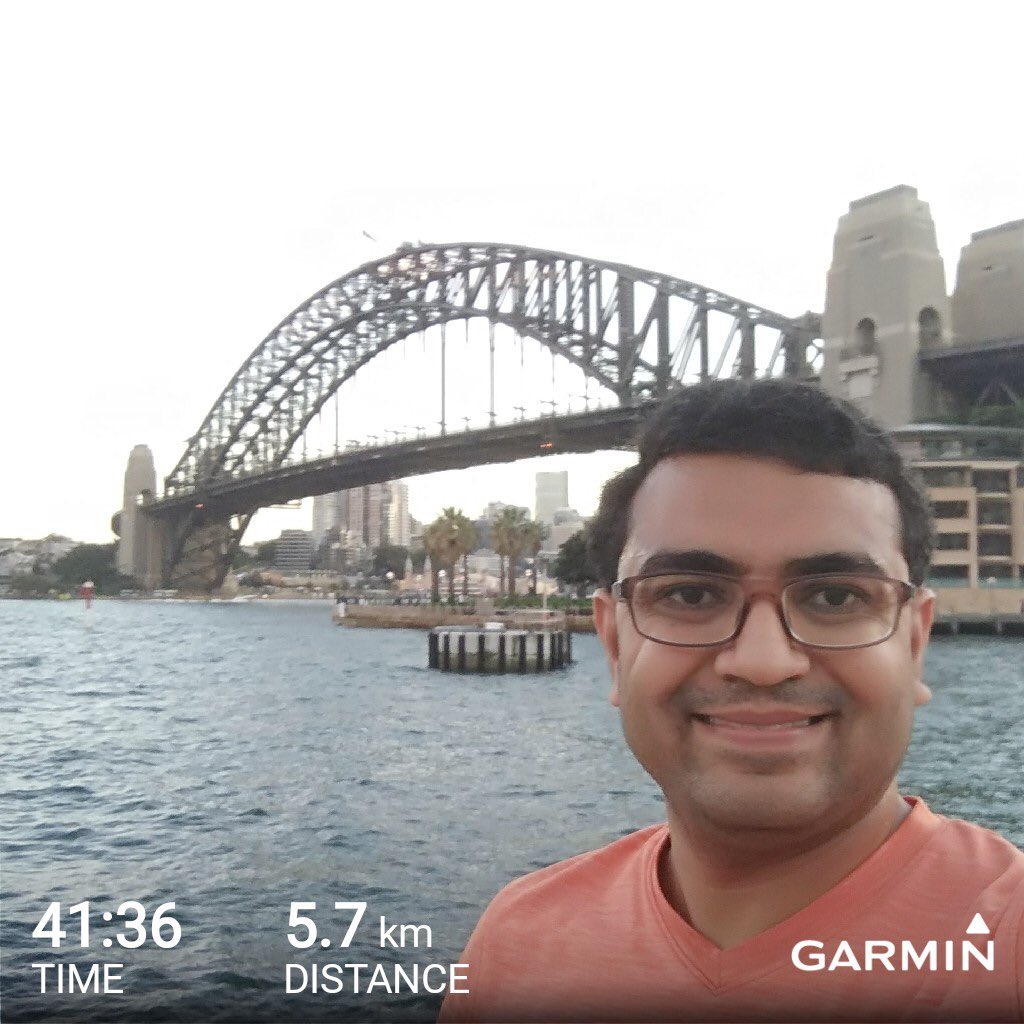 Vijaygolani: Sydney City view run #BigDamRun #HarbourBridgeRun #RoadToImagine https://t.co/xNHt3gqxzs