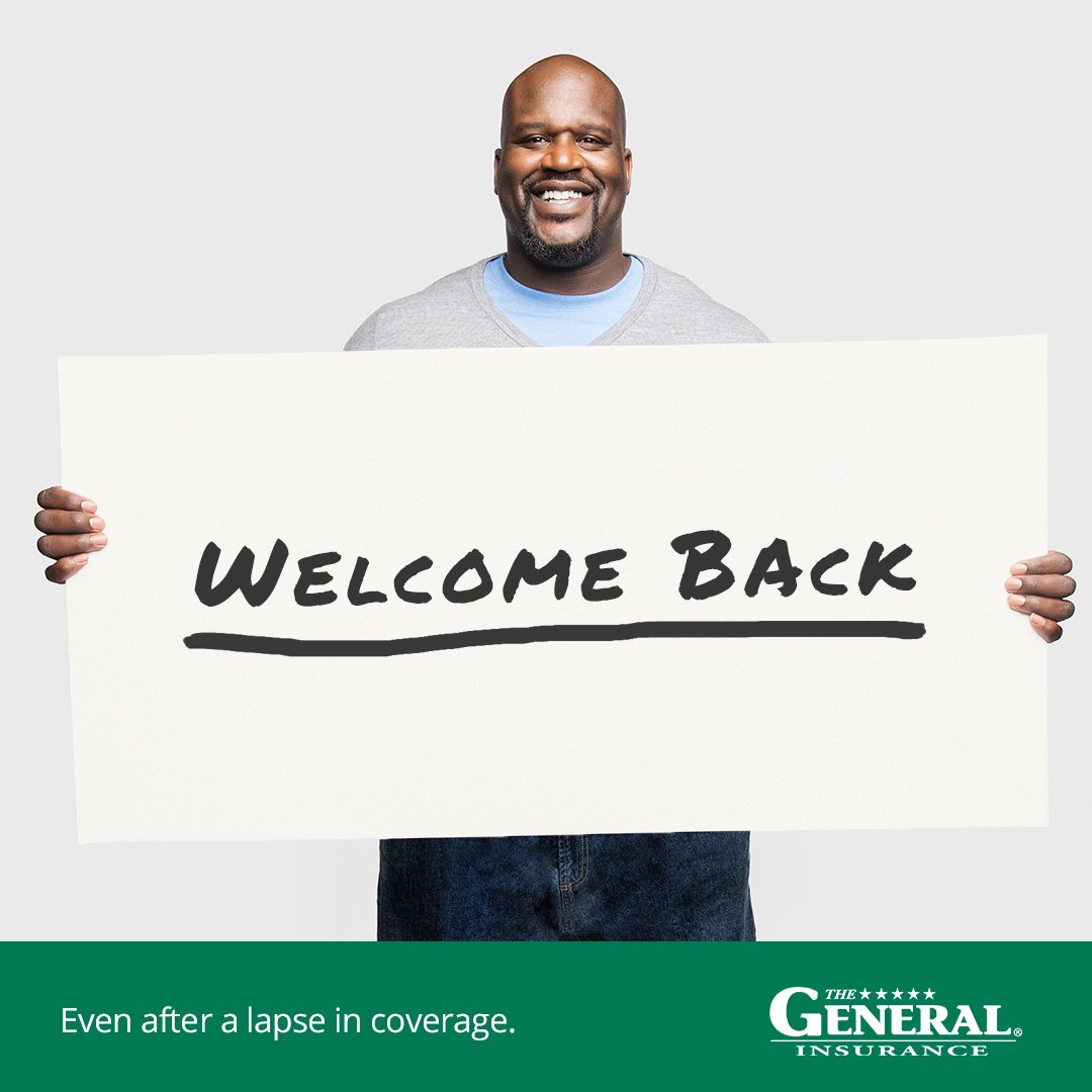 What took you so long, we’ve missed you! Get a quote today https://t.co/7AQ7Bt8iv6 @TheGeneralAuto https://t.co/t5lEdyPgZl