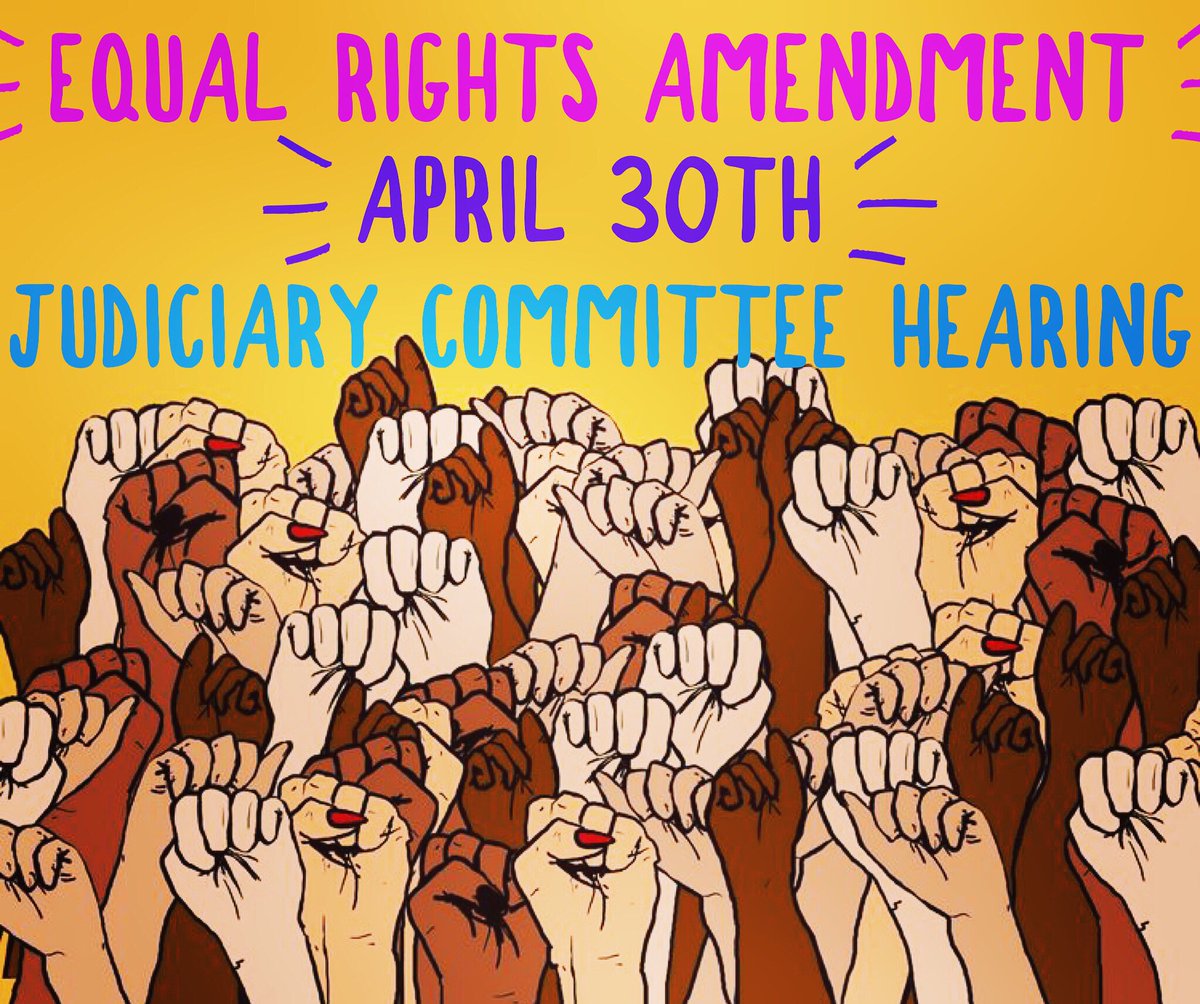 RT @ERACoalition: Today’s the Day!! Hours to Go! #JoinUs for the #ERAHearing #ERANow https://t.co/78oVmLXEF7