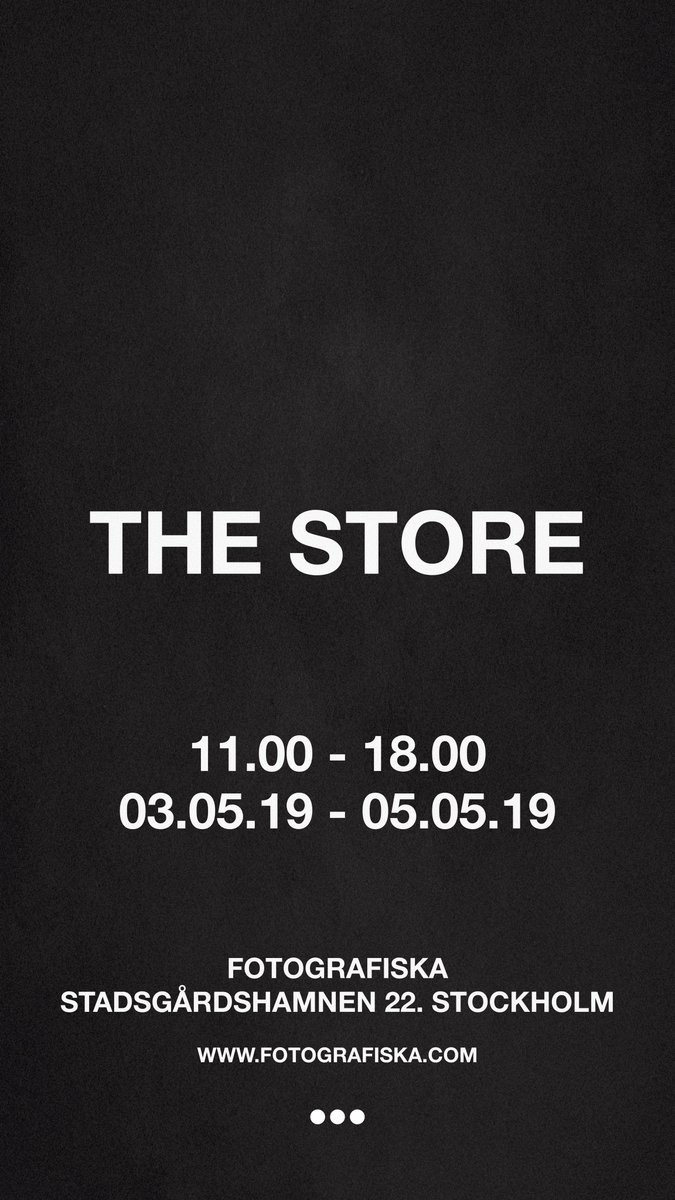 The Store opens tomorrow @ Fotografiska 