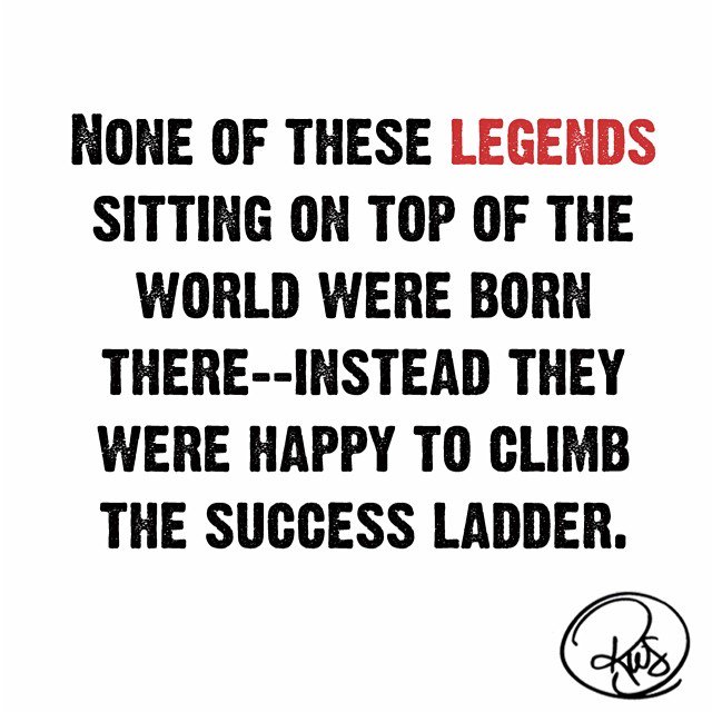 Are you willing to put in the work to become a legend? 