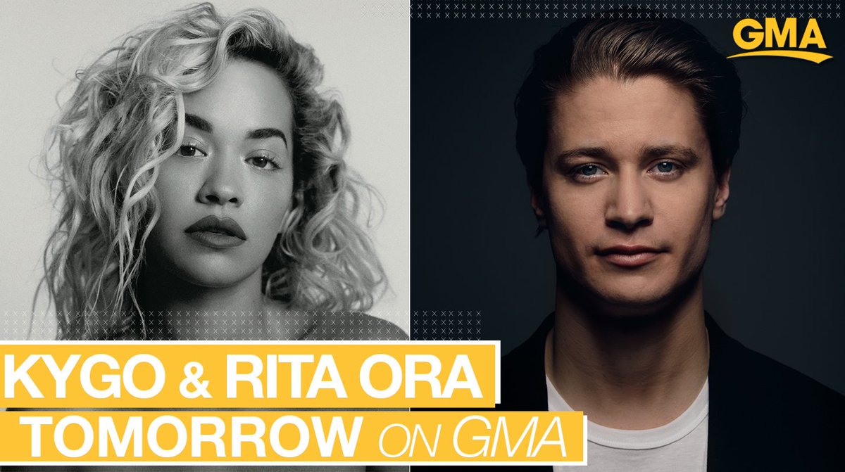 RT @GMA: TOMORROW: @RitaOra and @KygoMusic perform for us LIVE on @gma!! https://t.co/NaK49q0Tg8