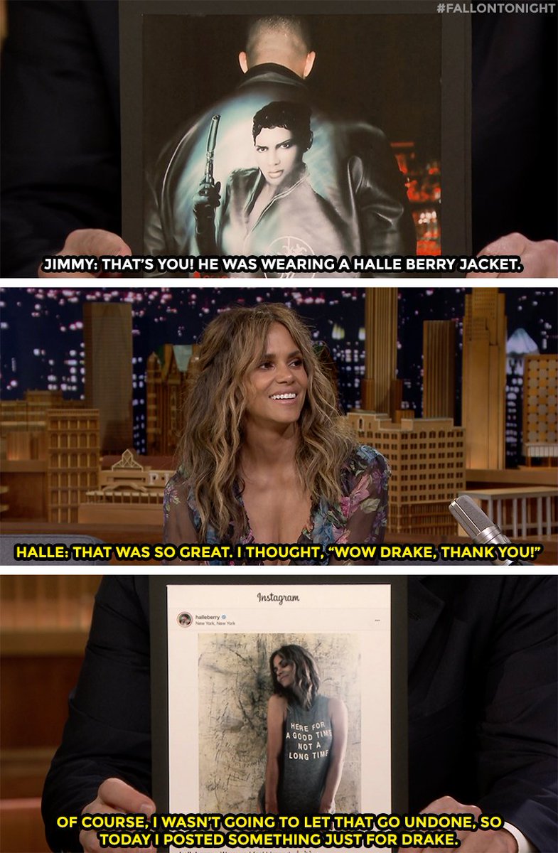 RT @FallonTonight: .@HalleBerry and Drake are fans of each other’s work https://t.co/UjTZyHxfIB #FallonTonight https://t.co/I6WxD8Twj9