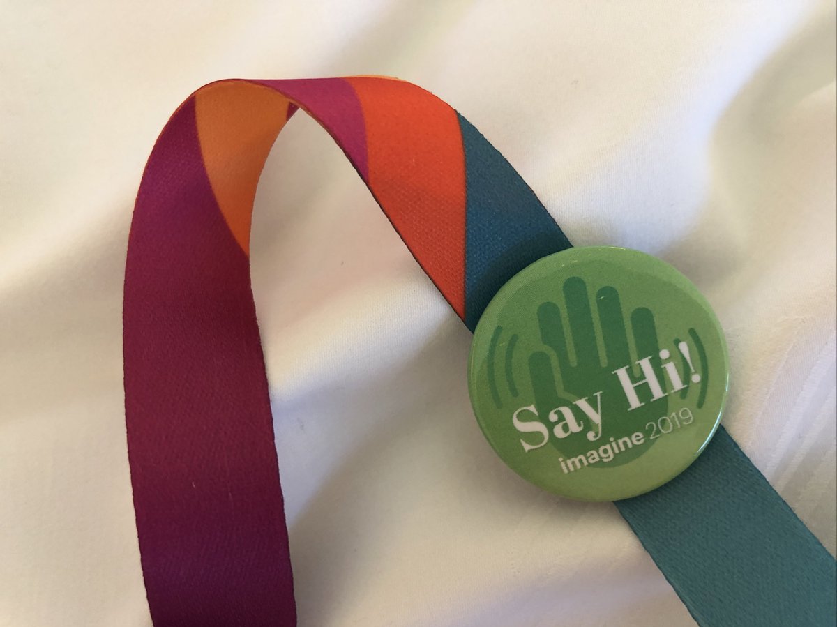 sherrierohde: At #MagentoImagine and feeling friendly? Be sure to pick up one of these “Say Hi!” badges while at registration! 👋 https://t.co/7woTmJi4cR