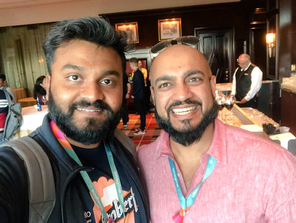 webkul: It was an absolute pleasure to meet our friend @_Talesh @magento #Magento #MagentoImagine https://t.co/Rps2x3uvjG