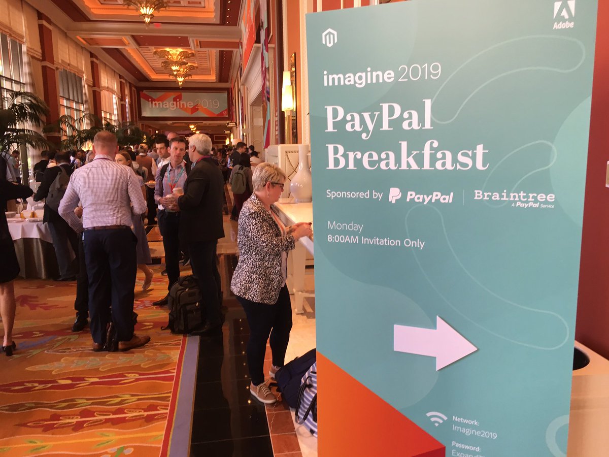 DCKAP: Thank you @PayPal for sponsoring the breakfast #MagentoImagine https://t.co/UPK5caRUWs