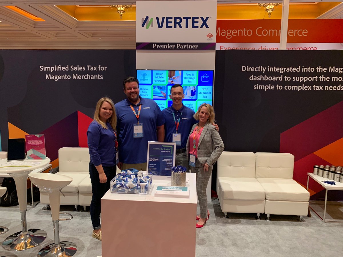 vertexinc: All ready for the crowds at  #MagentoImagine! https://t.co/JnloZ5cmaW