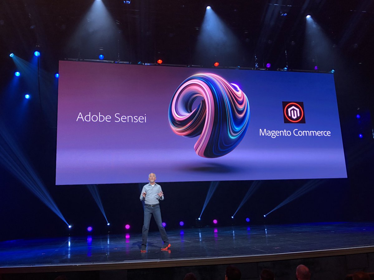 GoldieChan: Woah Woah. @AdobeSensei x @magento commerce?! Special sneak peek here at #MagentoImagine 😍🥳🤩 https://t.co/S4O3XiiX4a