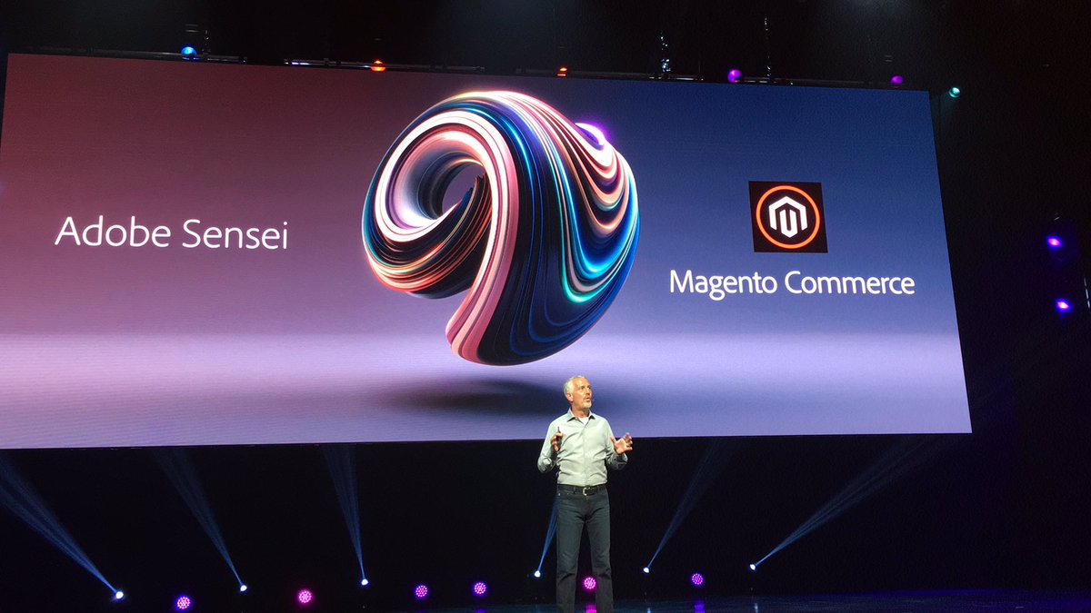 blackbooker: Adobe Sensei + @magento coming soon!! 😮 #MagentoImagine https://t.co/KX2tK26WdV