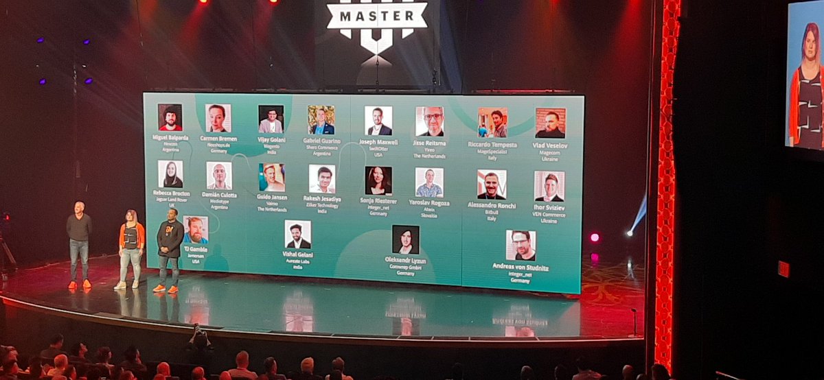 kaartikiyer: Magento Masters of 2019. May the tribe grow! #MagentoImagine2019 #MagentoImagine https://t.co/EcA4GOG097