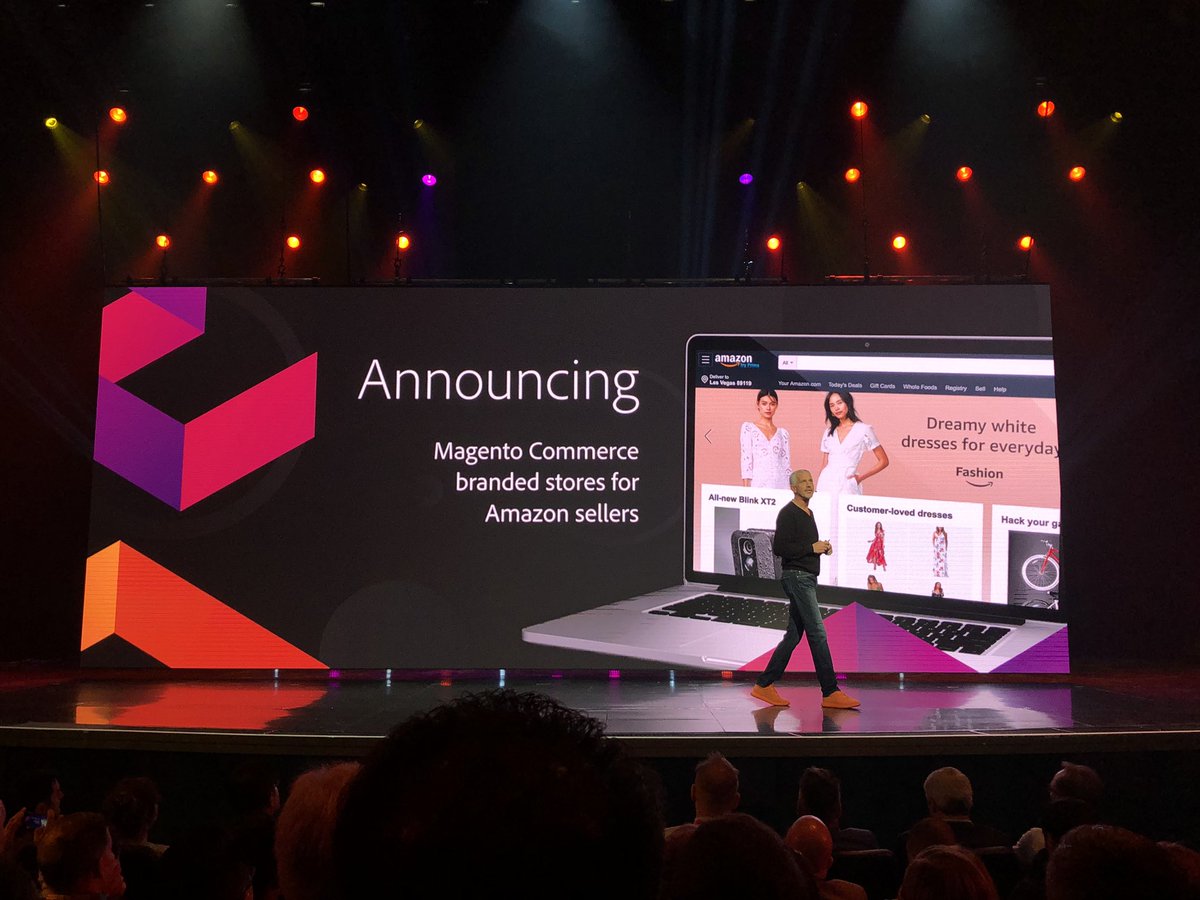 GoldieChan: 👏🏻NEW 👏🏻 ANNOUNCEMENT 👏🏻 @magento x @amazon yassss also @ns8inc now in the mix! #MagentoImagine https://t.co/TFVbOyWsVZ