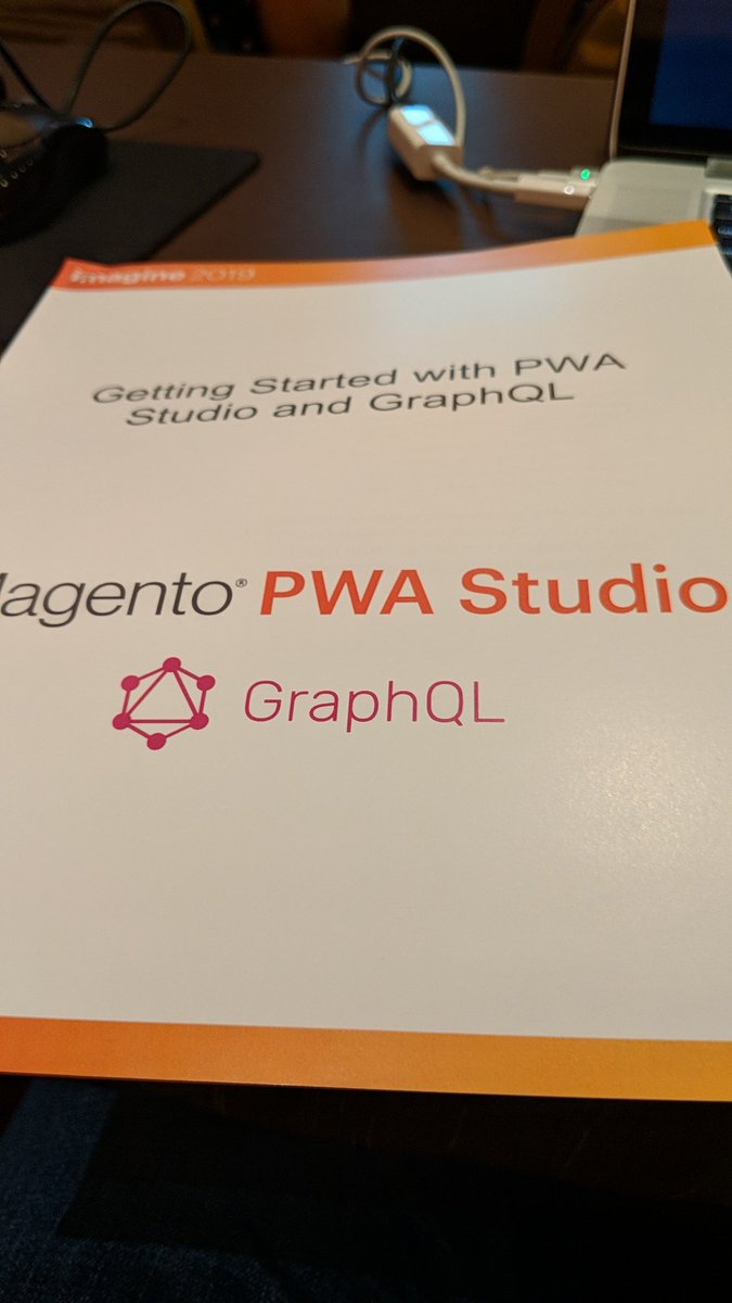 jasonevans1: Excited to be in the PWA Studio and GraphQL lab. #MagentoImagine https://t.co/uVAz36pQiY