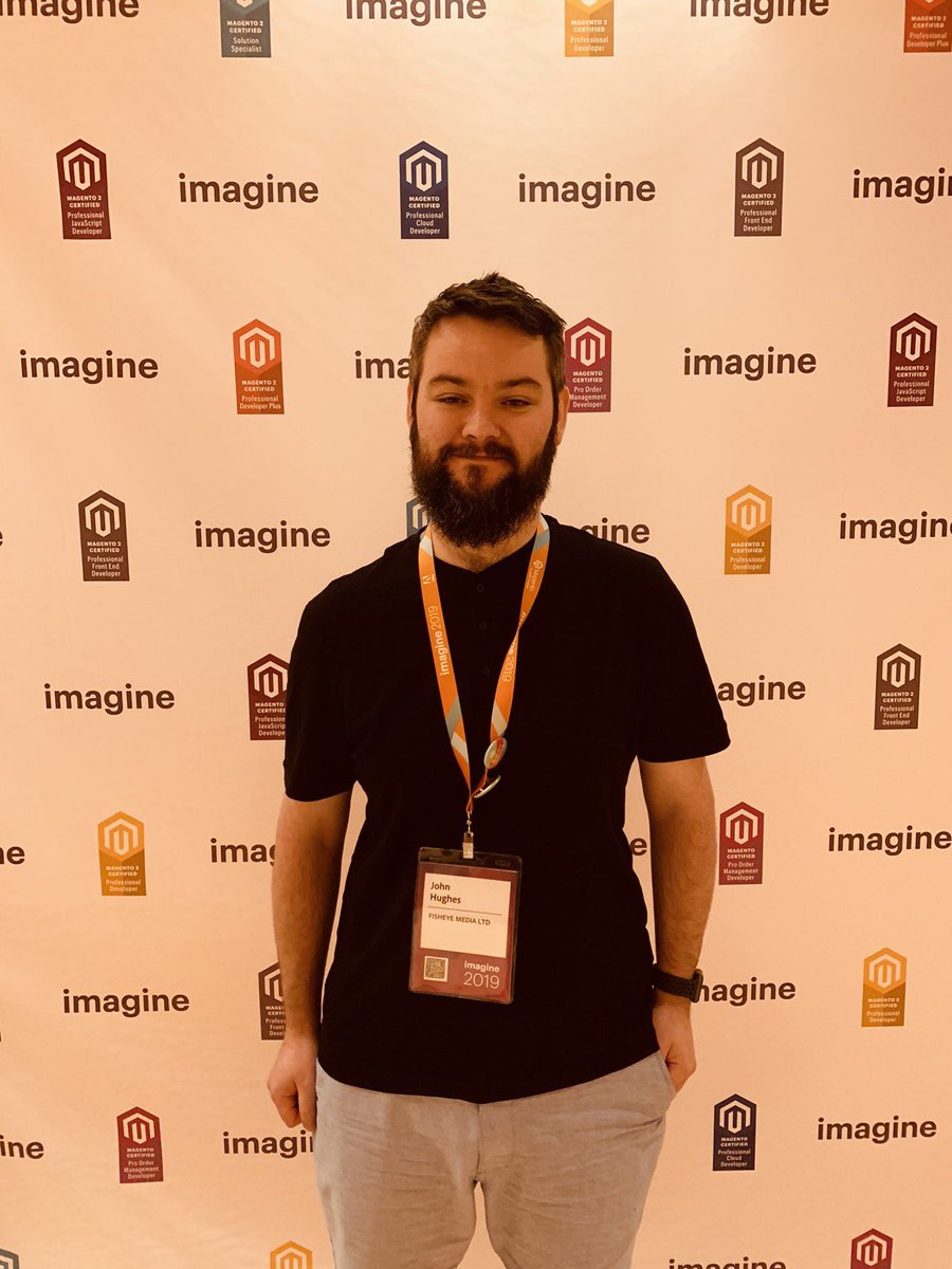 MagentoU: Congratulations to @JohnHughes1984 for passing the Professional JavaScript Developer Certification! #MagentoImagine https://t.co/v1By8vzdXG