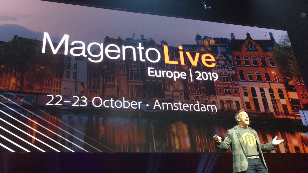 blackbooker: Magento Live EU 2019 on Oct 22-23 in Amsterdam.  #MagentoImagine https://t.co/WtGdIY988X