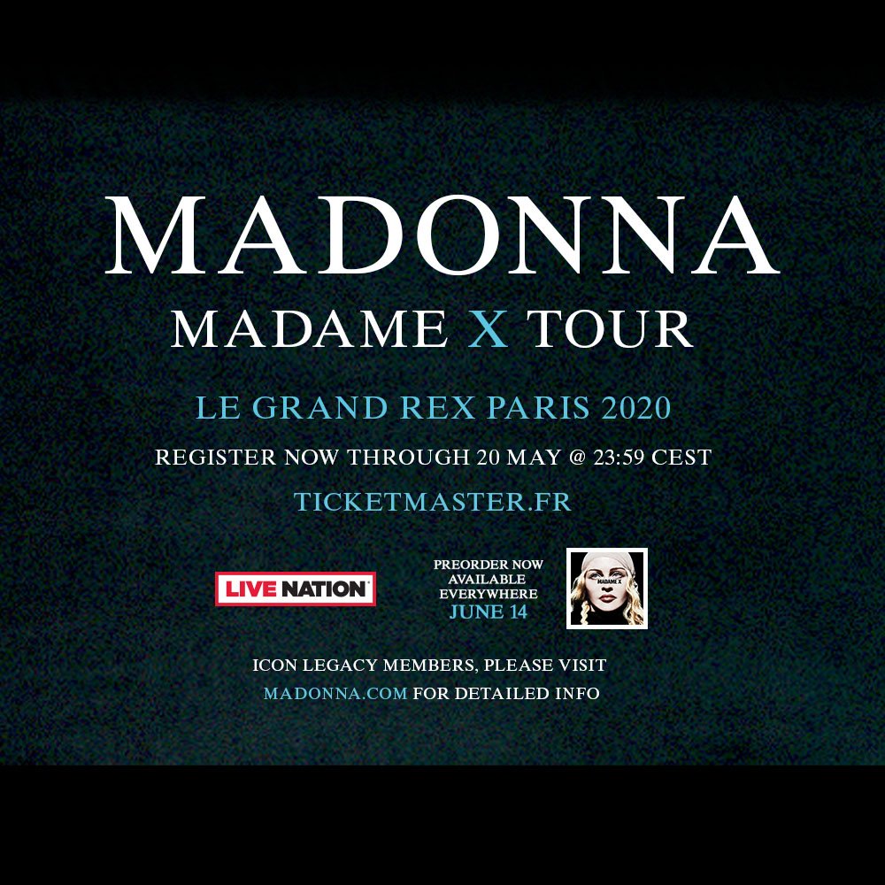 Madame ❌ Tour - Paris show dates unveiled: https://t.co/ZUlwMRcpFQ https://t.co/nRvhqJI7me